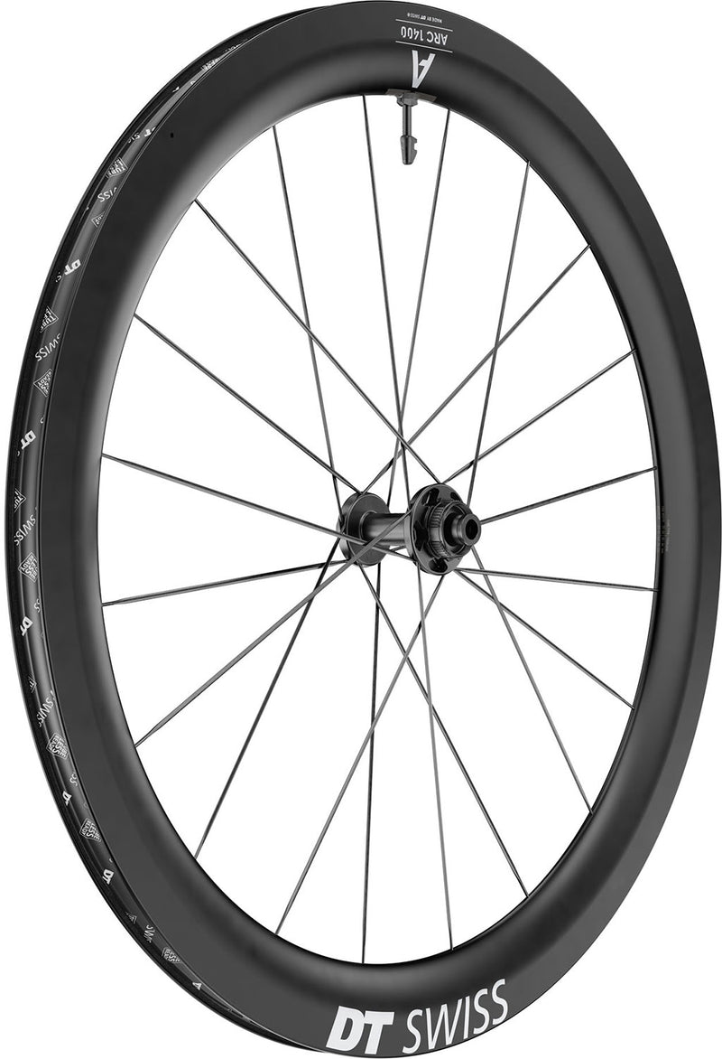 Load image into Gallery viewer, Dt swiss arc 1400 dicut® 55 28 disc cl carbon front wheel
