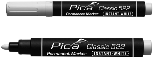 Load image into Gallery viewer, Pica 522 52 permanent marker | 1-4mm | ronde punt | wit | 10 stuks - pi52252
