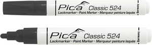 Pica 524 46 lakmarker | 2-4mm | ronde tip | zwart | 10 stuks - pi52446