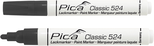 Load image into Gallery viewer, Pica 524 46 lakmarker | 2-4mm | ronde tip | zwart | 10 stuks - pi52446
