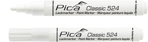 Pica 524 52 lakmarker | 2-4mm | ronde tip | wit | 10 stuks - pi52452