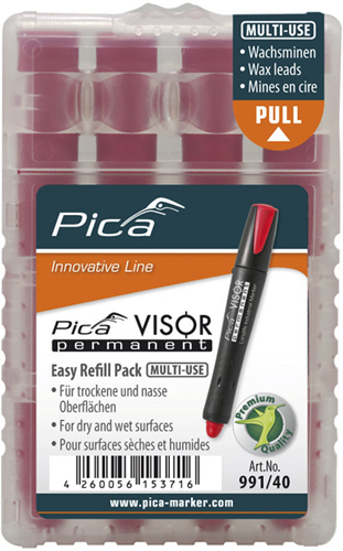 Chargez l'image dans la visionneuse de la galerie, Pica 991 40 visor permanent navulling | rood - pi99140
