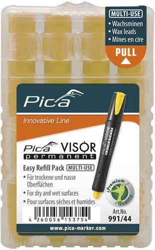 Pica 991 44 visor permanent navulling | geel - pi99144