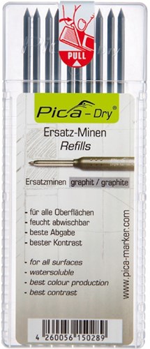 Pica navulling voor markeerpotlood 10 stuks - 6453325