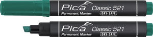 Pica 521 36 permanent marker | 2-6mm | groen | 10 stuks - pi52136