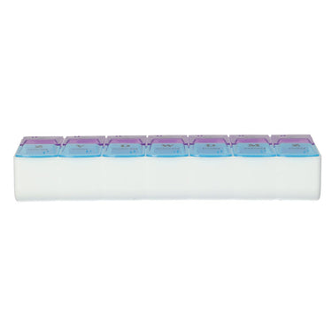Jvdl pillendoos 7 dagen ochtend - avond blauw paars