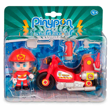 Famosa pinypon - brandweermotor met brandweerman