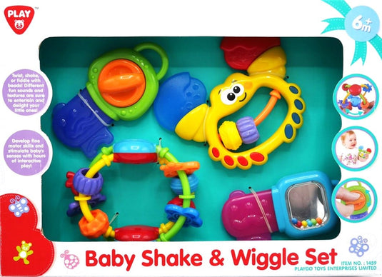 Playgo baby shake en wiggle 4-delig set met diverse geluidjes