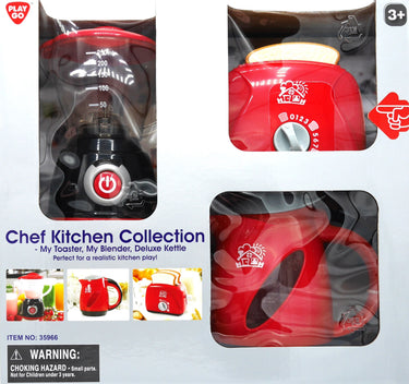 Playgo - chef kitchen collection met toaster blender en waterkoker