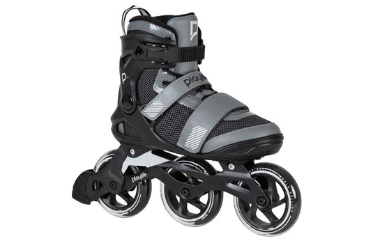Playlife gt 110 fitness inlineskates zwart grijs maat 39