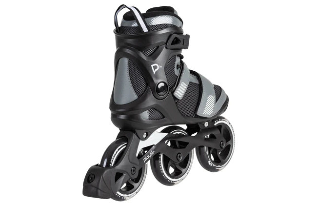 Load image into Gallery viewer, Playlife gt 110 fitness inlineskates zwart grijs maat 42
