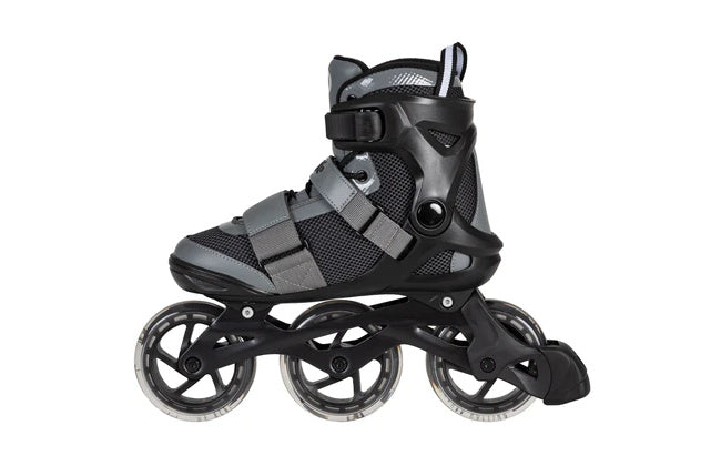 Load image into Gallery viewer, Playlife gt 110 fitness inlineskates zwart grijs maat 41
