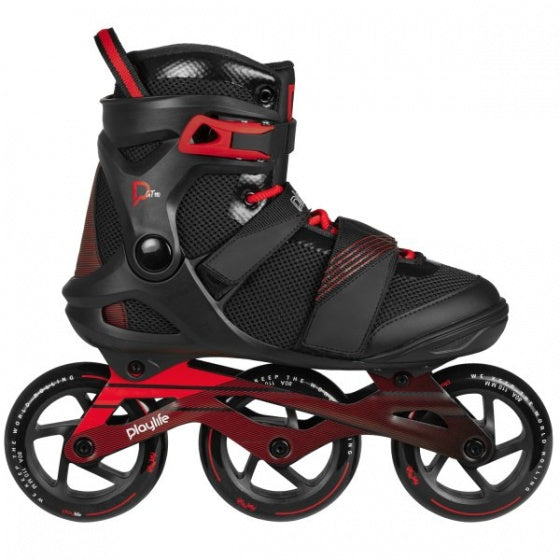 Load image into Gallery viewer, Playlife GT Black 110 inlineskates heren zwart rood maat 37
