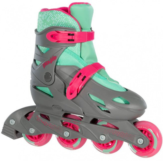 Load image into Gallery viewer, Playlife Inline skates Riddler hardboot 82A grijs maat 31-34
