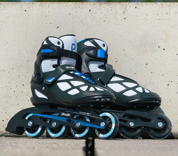 Load image into Gallery viewer, Playlife Inline skates Black 80 softboot 82A zwart maat 45
