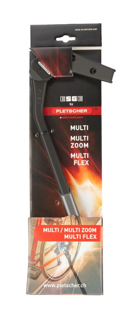 Load image into Gallery viewer, Pletscher esge zijstandaard multi flex, zwart - op kaart
