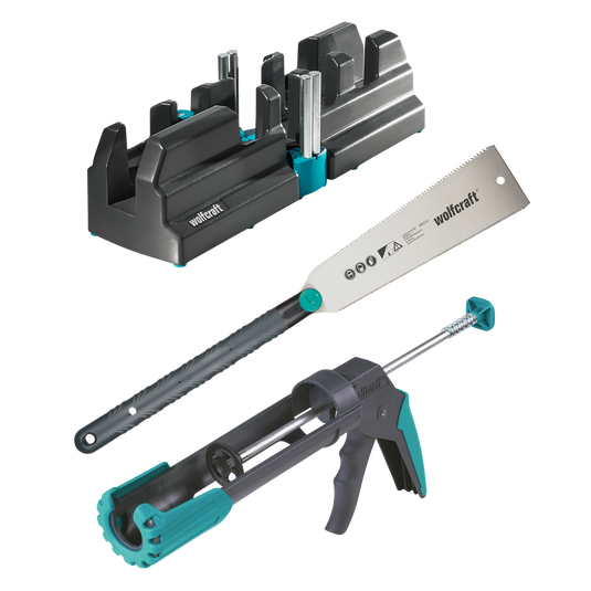 Wolfcraft gereedschapsset | voor het aanbrengen van wandplinten | 1 set - 6977000