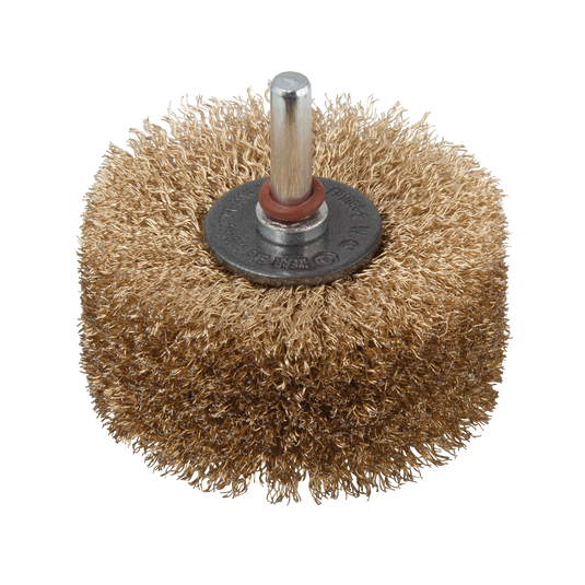 Wolfcraft hout structuurborstel | ronde schacht | ø80 x 35mm | 1 stuk - 2265000