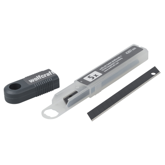 Wolfcraft abbrechklingen | 9mm | pro-sharp zwart | 5 stuks - 4207000