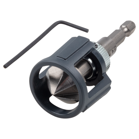 Wolfcraft conische verzinkboor | met dieptestop | ø20mm | zeskantschacht | 1 stuk - 4390000