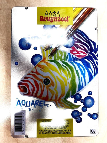 Bruynzeel - 12 aquarel potloden in blik