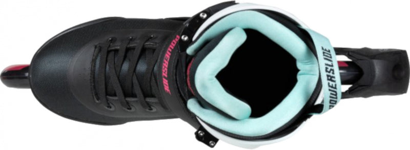 Load image into Gallery viewer, Powerslide Inline skates Radon Teal 90 softboot 83A zwart mt 38
