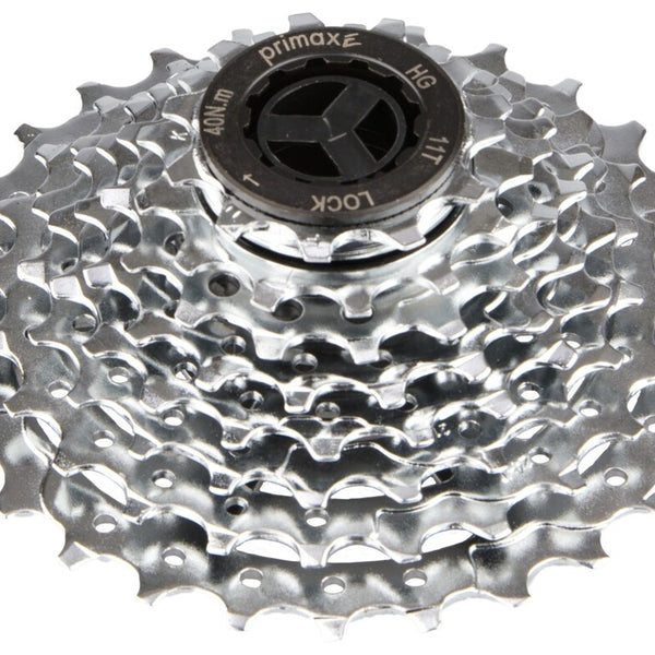 Primax e cassette 8 speed 11-28t zilver in doosje