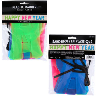 Load image into Gallery viewer, Amscan letterslinger happy new year neon 274 cm | 36 stuks
