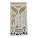 Metallic tattoo set 21 cm | 72 stuks