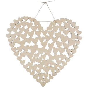 Gastenboek hart 47 cm | 24 stuks