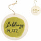 Hangdecoratie lieblings platz hout 20 cm 2 assorti | 48 stuks