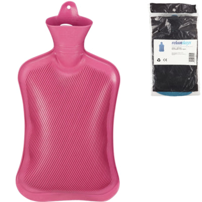 Load image into Gallery viewer, Relaxdays warmwater kruik roze 2 l | 6 stuks
