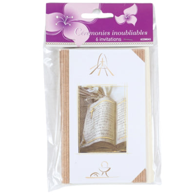 Afbeelding laden in galerijviewer, Uitnodiging kaart 13,5 cm 6 stuks | 24 stuks

