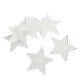 Decoratie ster acryl wit transparant 7 cm set van 8 | 40 stuks