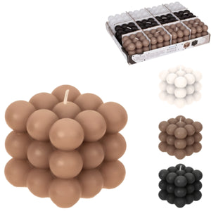 Out of the blue kaars bubbel 6 x 6 cm 4 assorti | 12 stuks