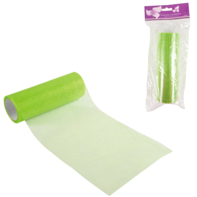 Laden Sie das Bild in Galerie -Viewer, Organza op rol groen 15 cm x 10 m | 24 stuks
