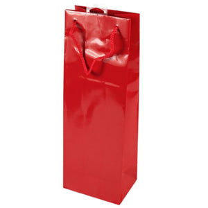 Wijntas met koord rood 36 cm | 144 stuks