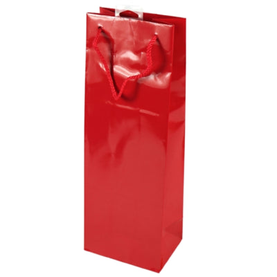 Wijntas met koord rood 36 cm | 144 stuks