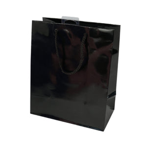 Ty geschenktas met koord m zwart 23 cm | 60 stuks
