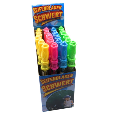 Load image into Gallery viewer, Bellenblaas zwaard 27 cm 4 assorti | 24 stuks
