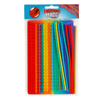 Fingerprint maze spel met 18 sticks 20 cm 2 assorti | 24 stuks