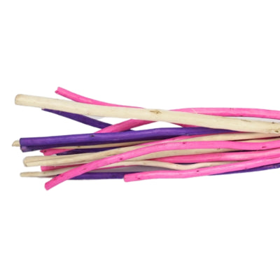 Load image into Gallery viewer, Bundel decoratie hout naturel roze paars 100 cm | 20 stuks
