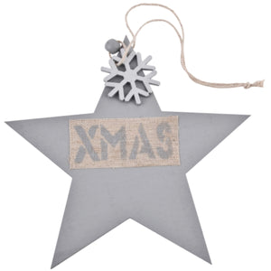 Ngk hanger kerst xmas grijs 32 cm | 24 stuks
