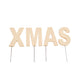 Abi decoratie kerst letterstekers xmas creme 5 cm | 24 stuks