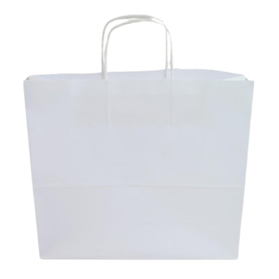 Load image into Gallery viewer, Papieren tas wit 35 cm set van 100
