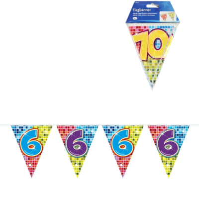 Load image into Gallery viewer, Folat mini vlaggenlijn blocks 6 jaar, 3mtr.
