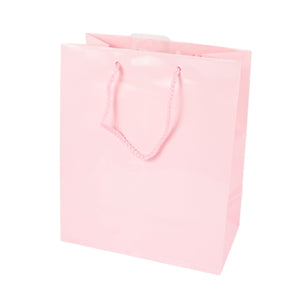 Geschenktas met koord m roze 23 cm | 60 stuks