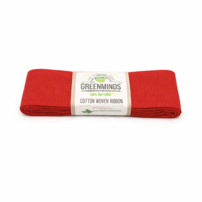 Greenminds lint katoen rood 2 m | 48 stuks