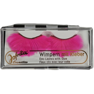 Load image into Gallery viewer, Jofrika cosmetics kunstwimpers veren neon roze 9,5 cm b-keus ve500 | 50 stuks

