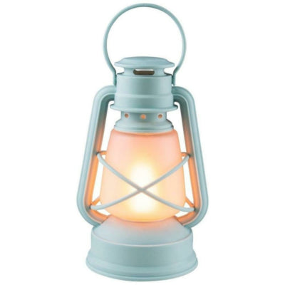 Gusta led lantaarn op batterij lichtblauw 28 cm | 6 stuks